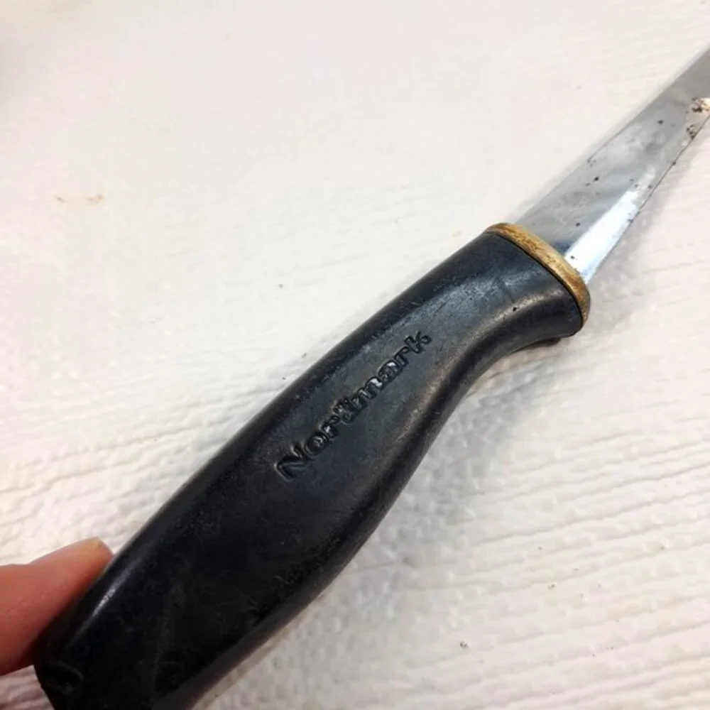 Vintage Fiskars Finald‎ Normark Filet Knife Nor Mark stainless steel black READ